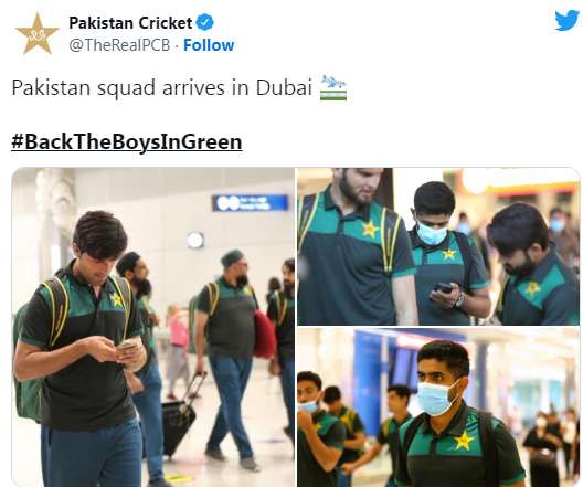 Pakistan Cricket Team Reaches Dubai ahead of Asia Cup 2022