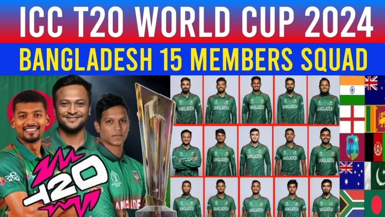 Bangladesh Team Squads for ICC T20 World Cup 2024 & Player List