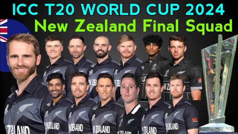 New Zealand Team Squads for ICC T20 World Cup 2024 & Player List