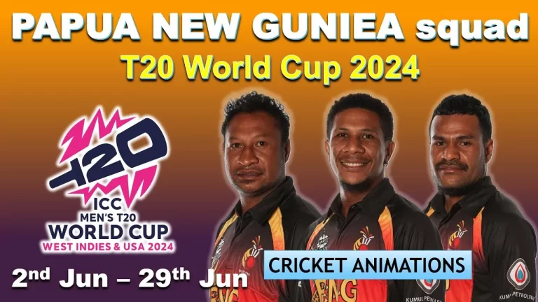 Papua New Guinea Team Squads for ICC T20 World Cup 2024 & Player List