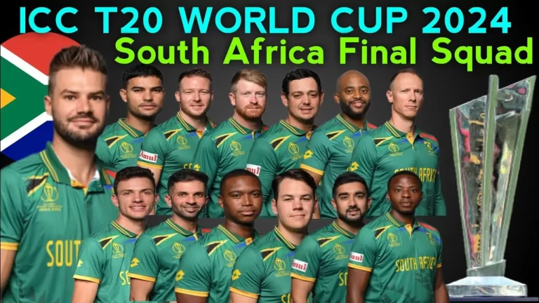 South Africa Team Squads for ICC T20 World Cup 2024 & Player List