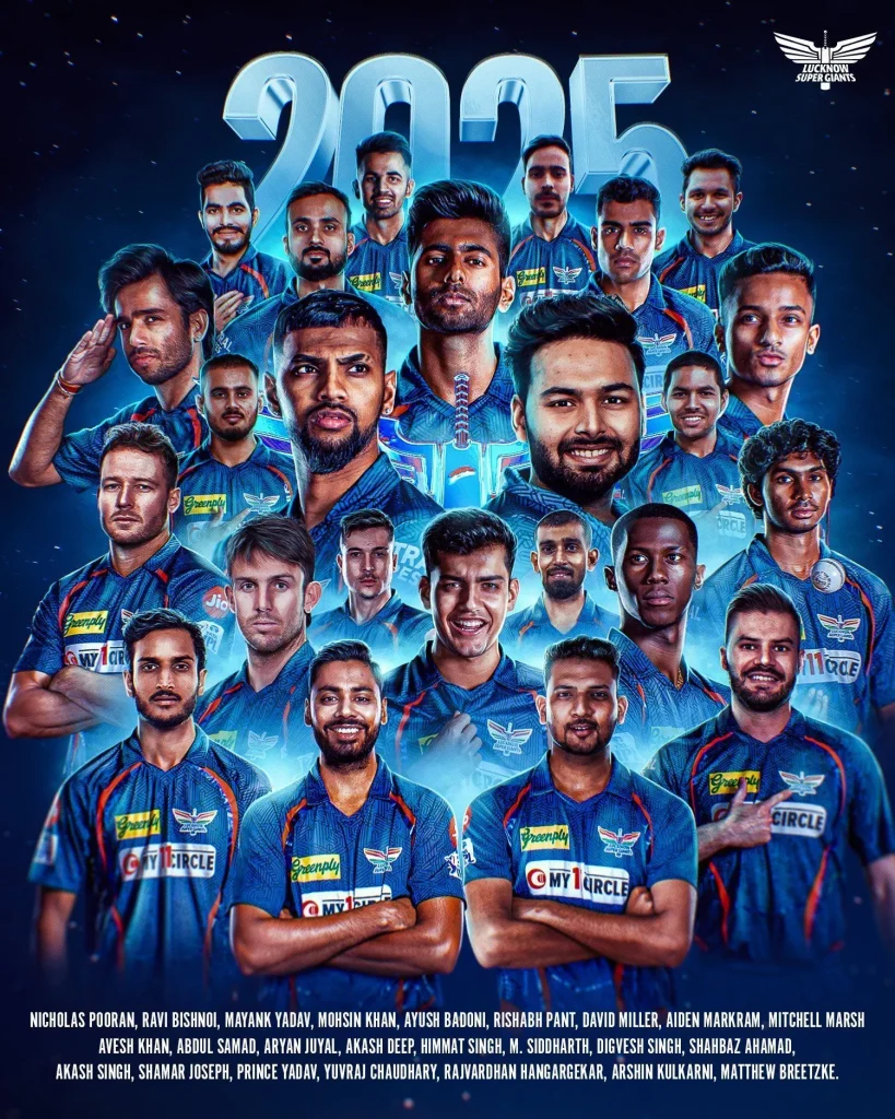 LSG Players List IPL 2025