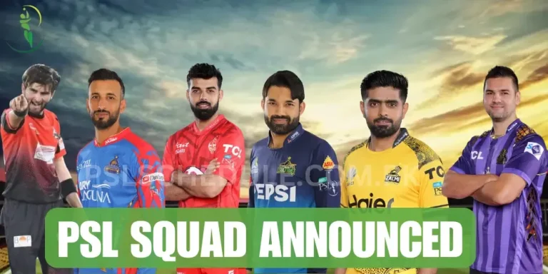 PSL Squads 2025